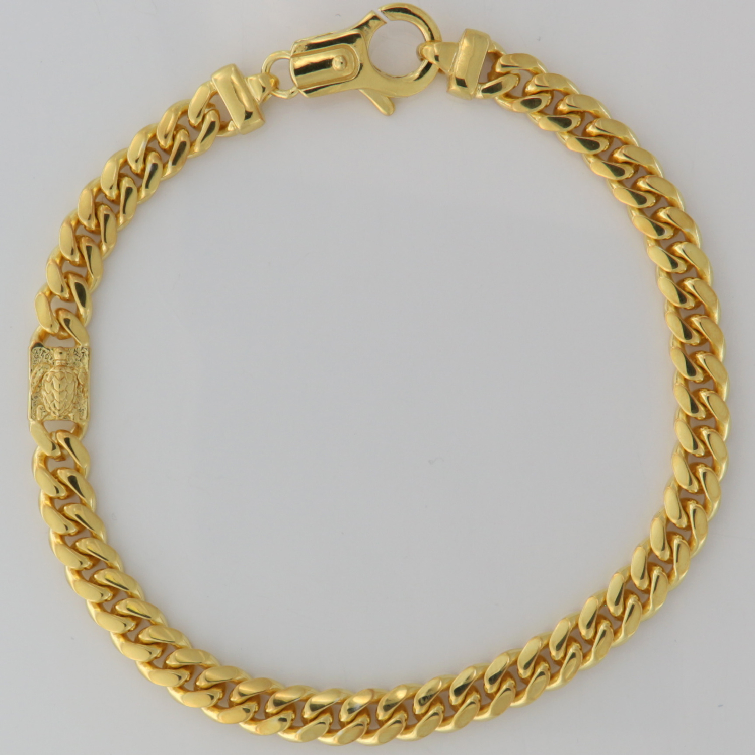 Bracelet men's 1 turtle element gold plated-image